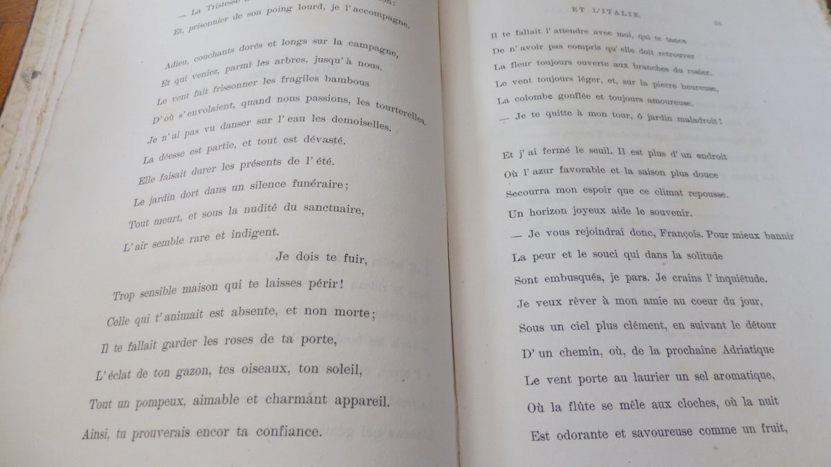 Suzanne et l'Italie (Jean-Louis Vaudoyer) 1909 NUMEROTE 500 EX. Envoi à Lavedan