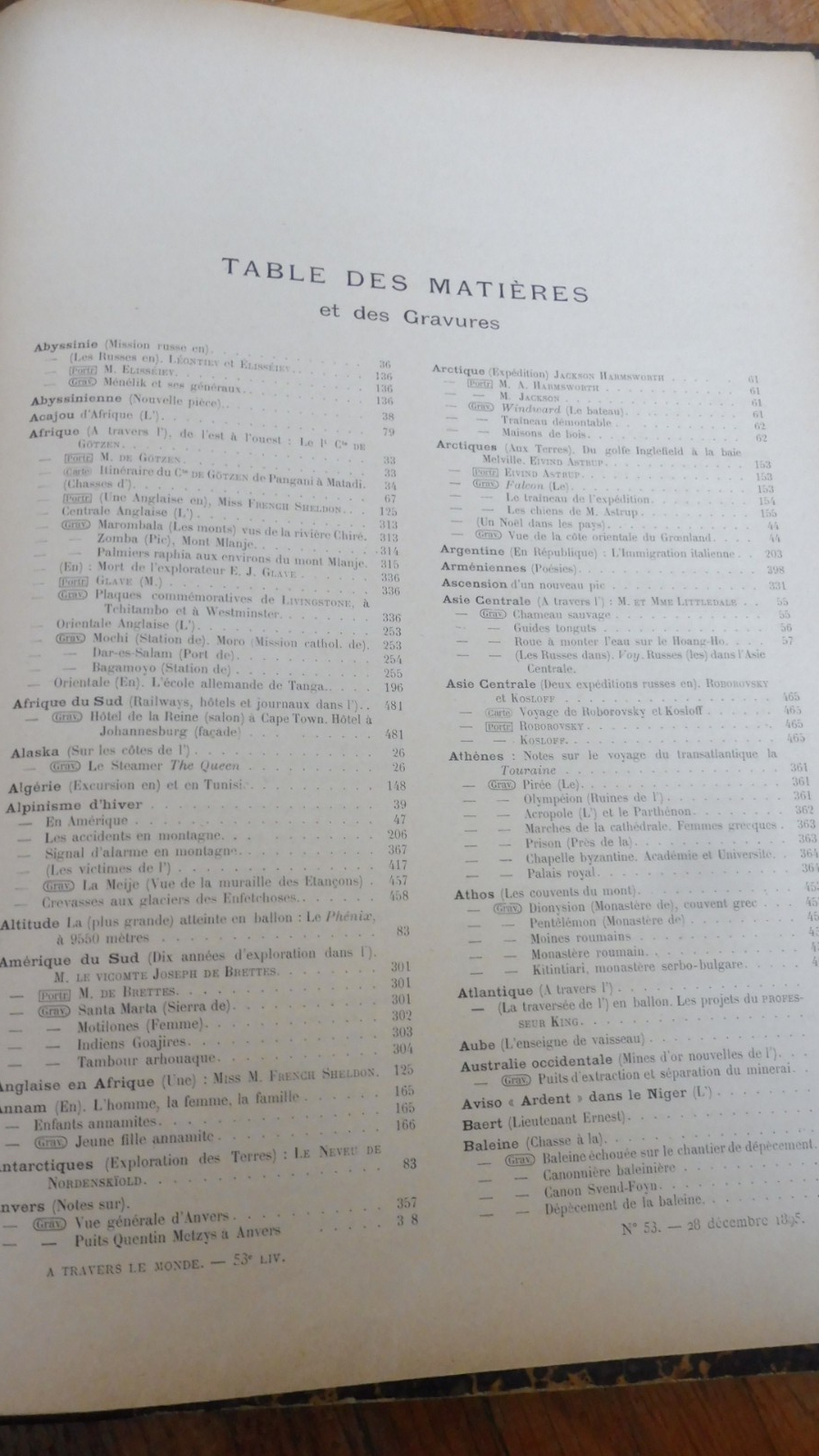 Le Tour du monde. Année 1895 (E. Charton) 1895 DAHOMEY, AUSTRALIE, CRIMEE...