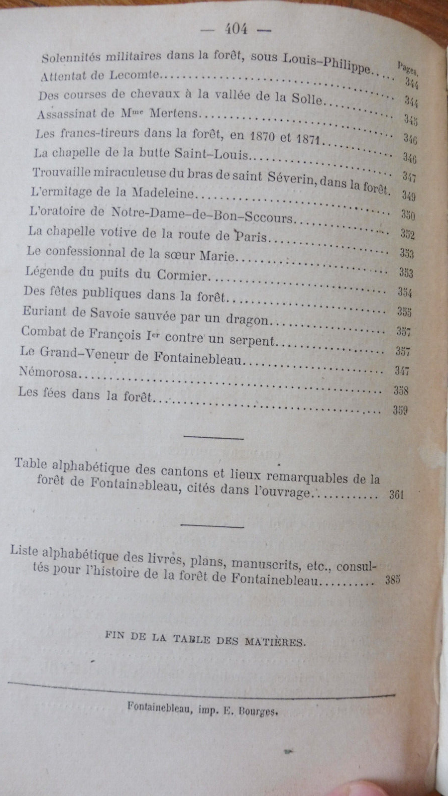 Histoire de la Forêt de Fontainebleau (Paul Domet) 1873