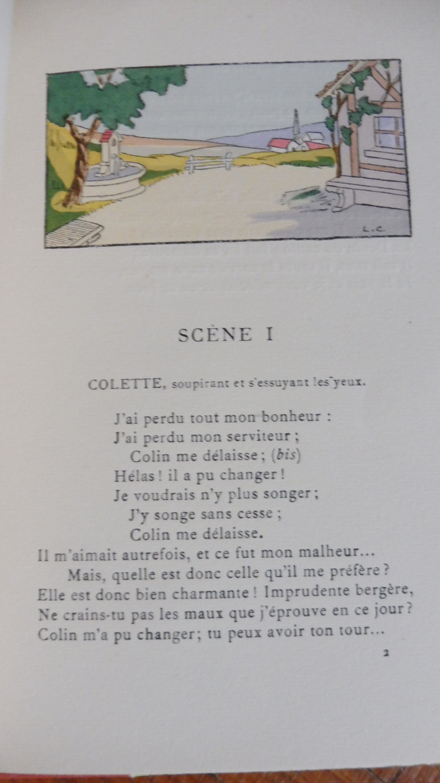 Le Devin du village (J.-J. Rousseau) 1924 illus. Coubouleix VELIN