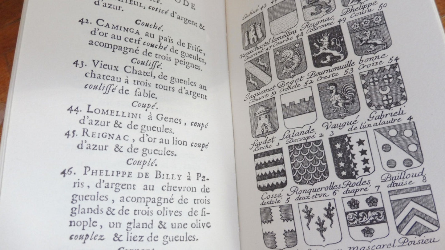 La Méthode du blason (Menestrier) 1980 REPRINT