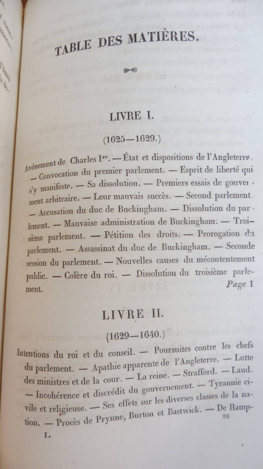 Histoire de la révolution d'Angleterre (Guizot) 1841 2/2 Reliure signée