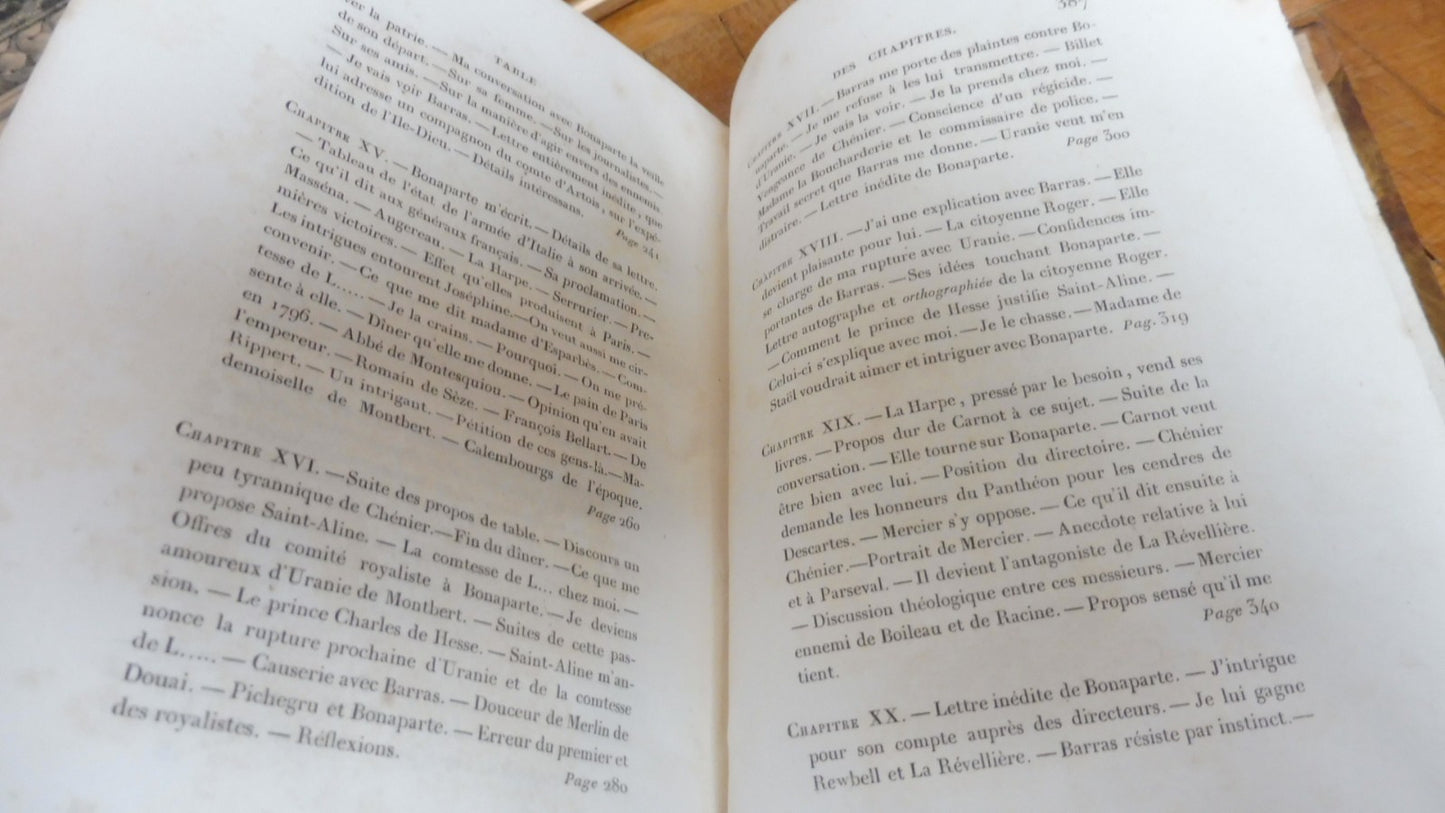 Histoire secrète du Directoire 1852 2 vol.