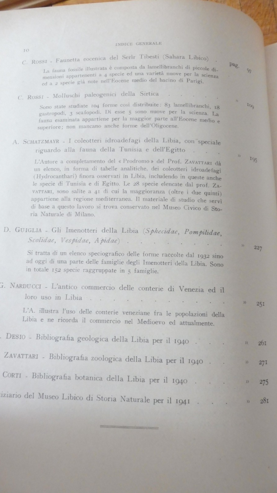 Annali del museo libico di storia naturale (Gov. delle Libia) 1939-53 4/4
