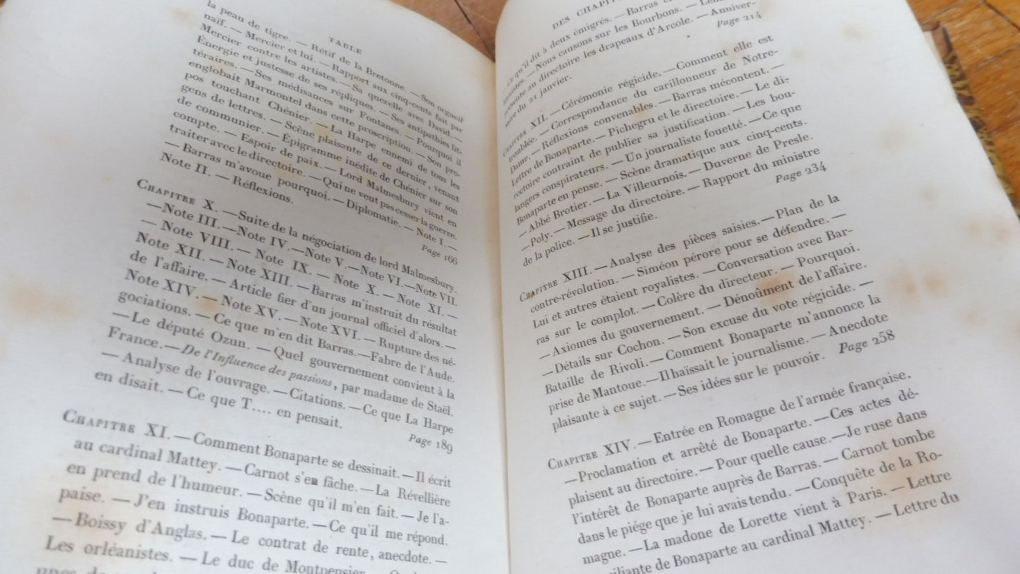 Histoire secrète du Directoire 1852 2 vol.