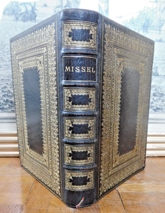 Missel romain 1889 belle reliure petits fers