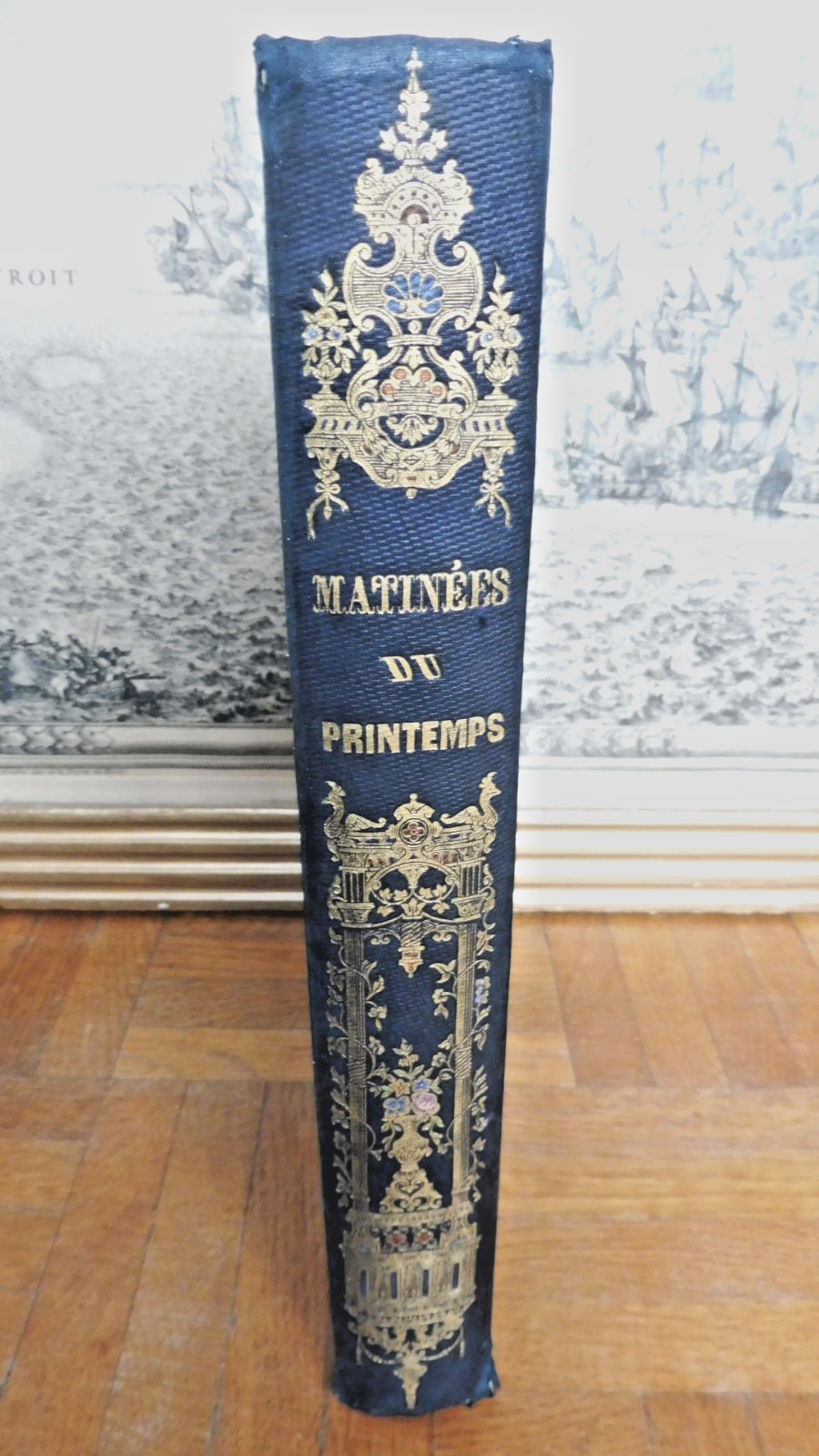 Matinées du printemps (Champagnac) 1847 RELIURE ROMANTIQUE