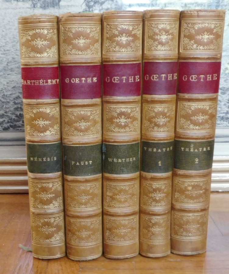 Oeuvres de Goethe 1870-1882 5 vol.