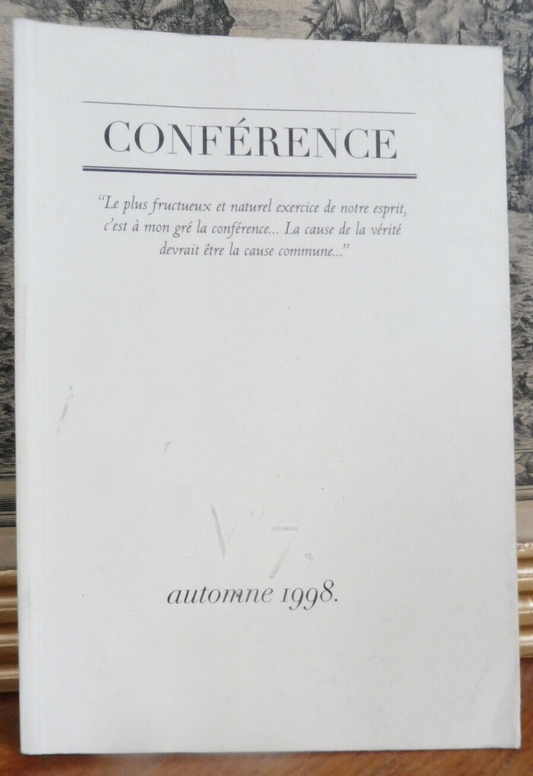 Revue Conférence n°7 (1998)