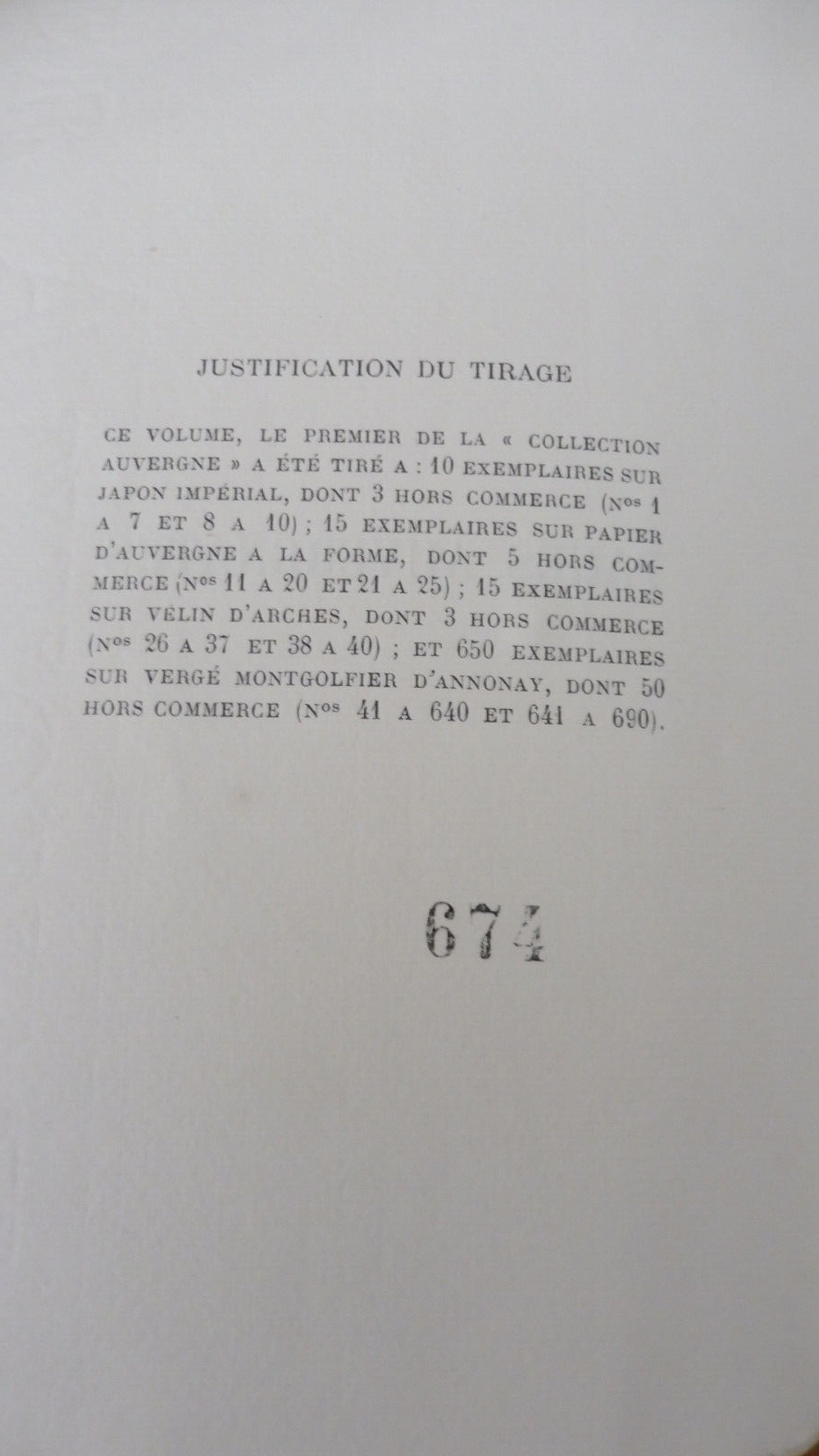 Pages auvergnates (P. De Nolhac) 1931 illus. H. De Nolhac ENVOI NUMEROTE