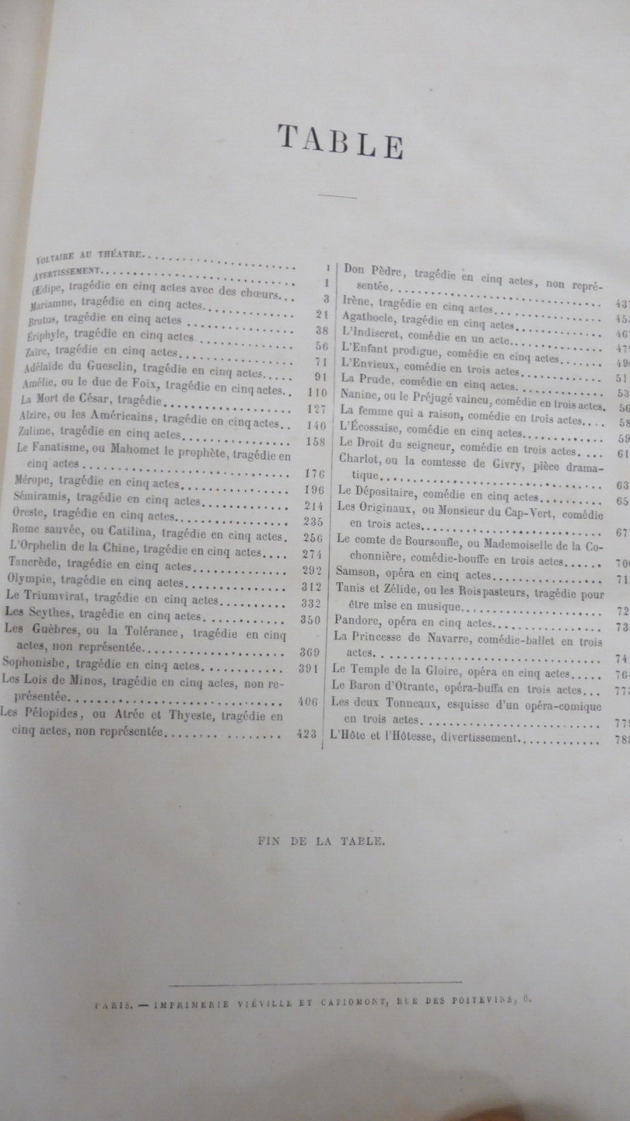 Théâtre complet de Voltaire 1874 illus. Geffroy