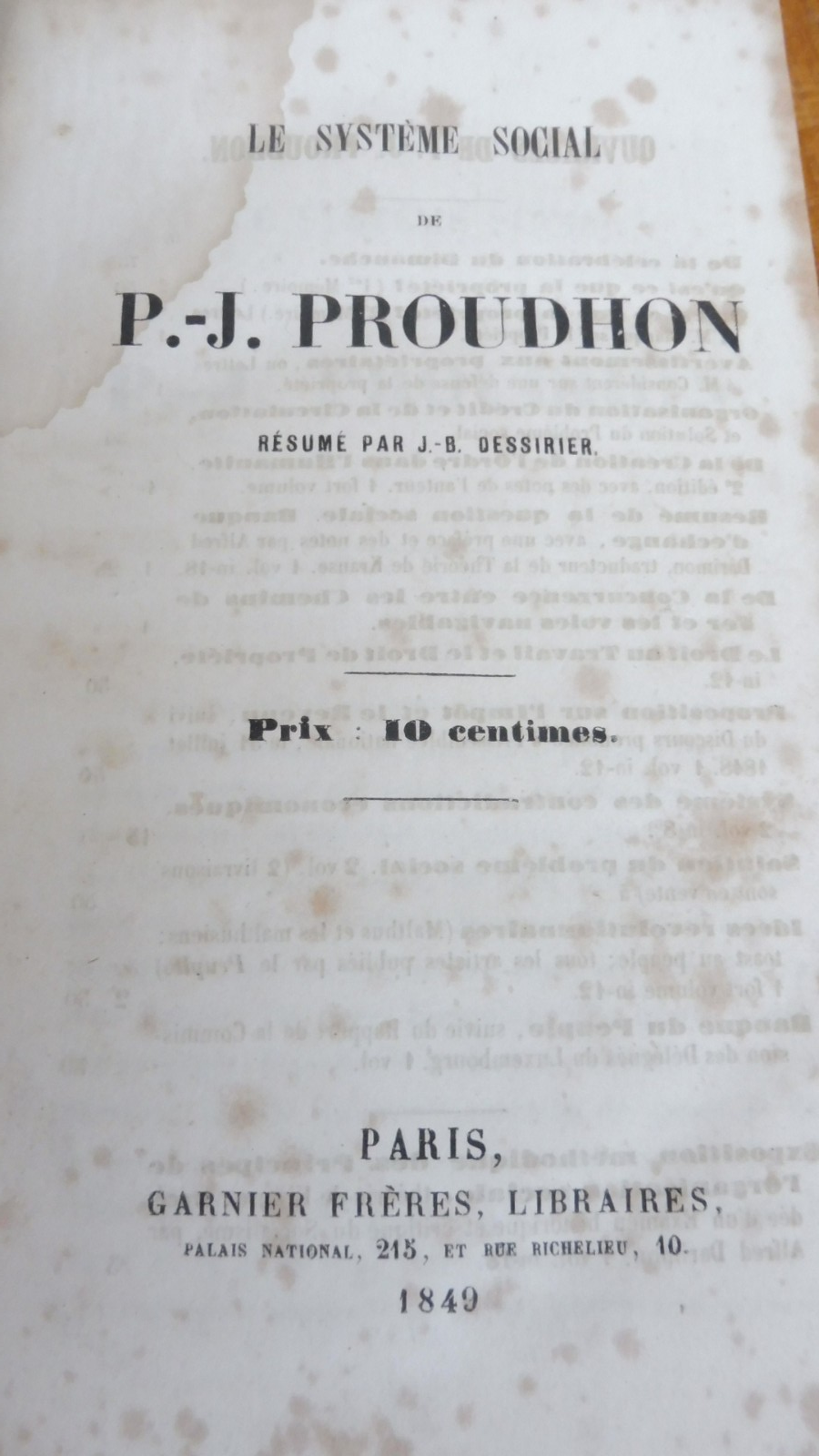 Recueil de pièces. France 1848 et histoire du socialisme HISTOIRE SOCIALISME