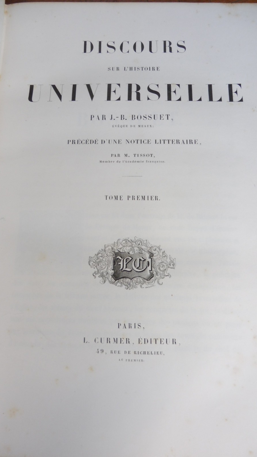 Discours sur l'Histoire Universelle (Bossuet) s.d. 2/2
