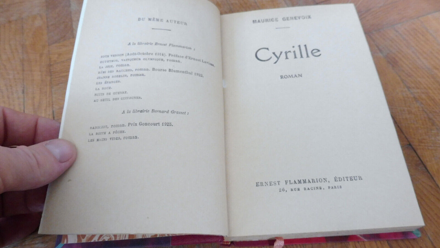 Cyrille (Maurice Genevoix) 1929