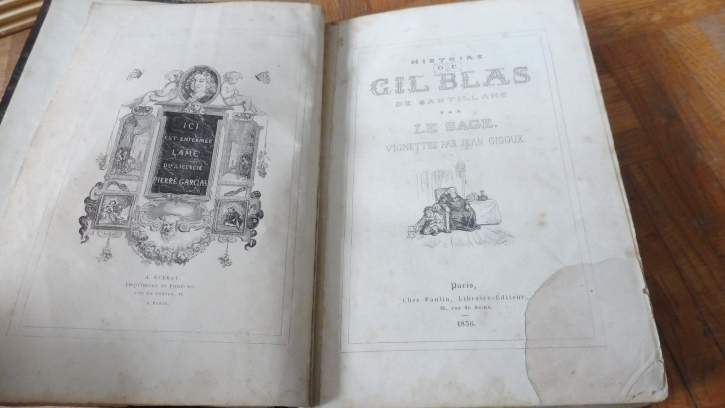 Histoire de Gil Blas (Le Sage) 1836 illus. Gigoux