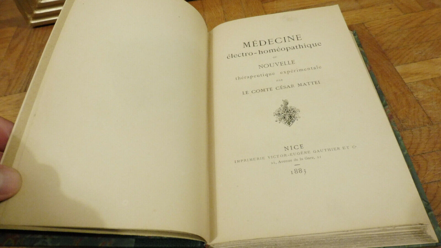Médecine électro-homéopathique (Comte César Mattei) 1883