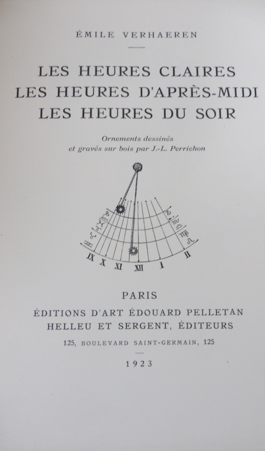 Les Heures (Emile Verhaeren) 1923