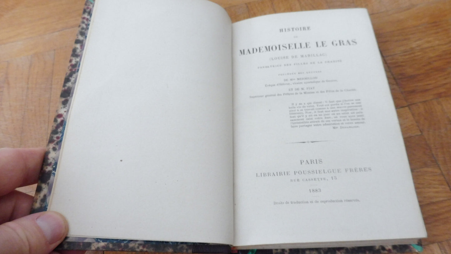 Histoire de Mademoiselle Le Gras (Louise de Marillac) 1883