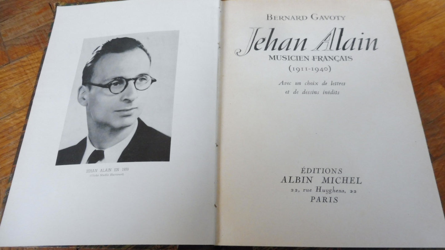 Jehan Alain, musicien français 1911-1940 (Bernard Gavoty) 1945