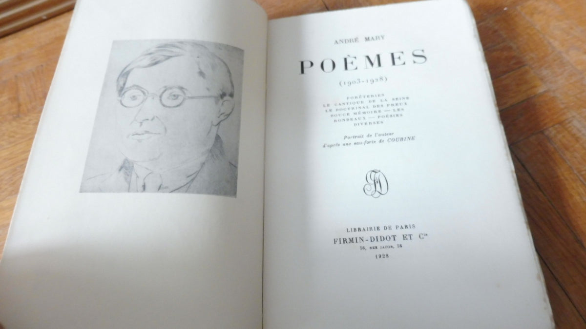 Poèmes (André Mary) 1928 EO
