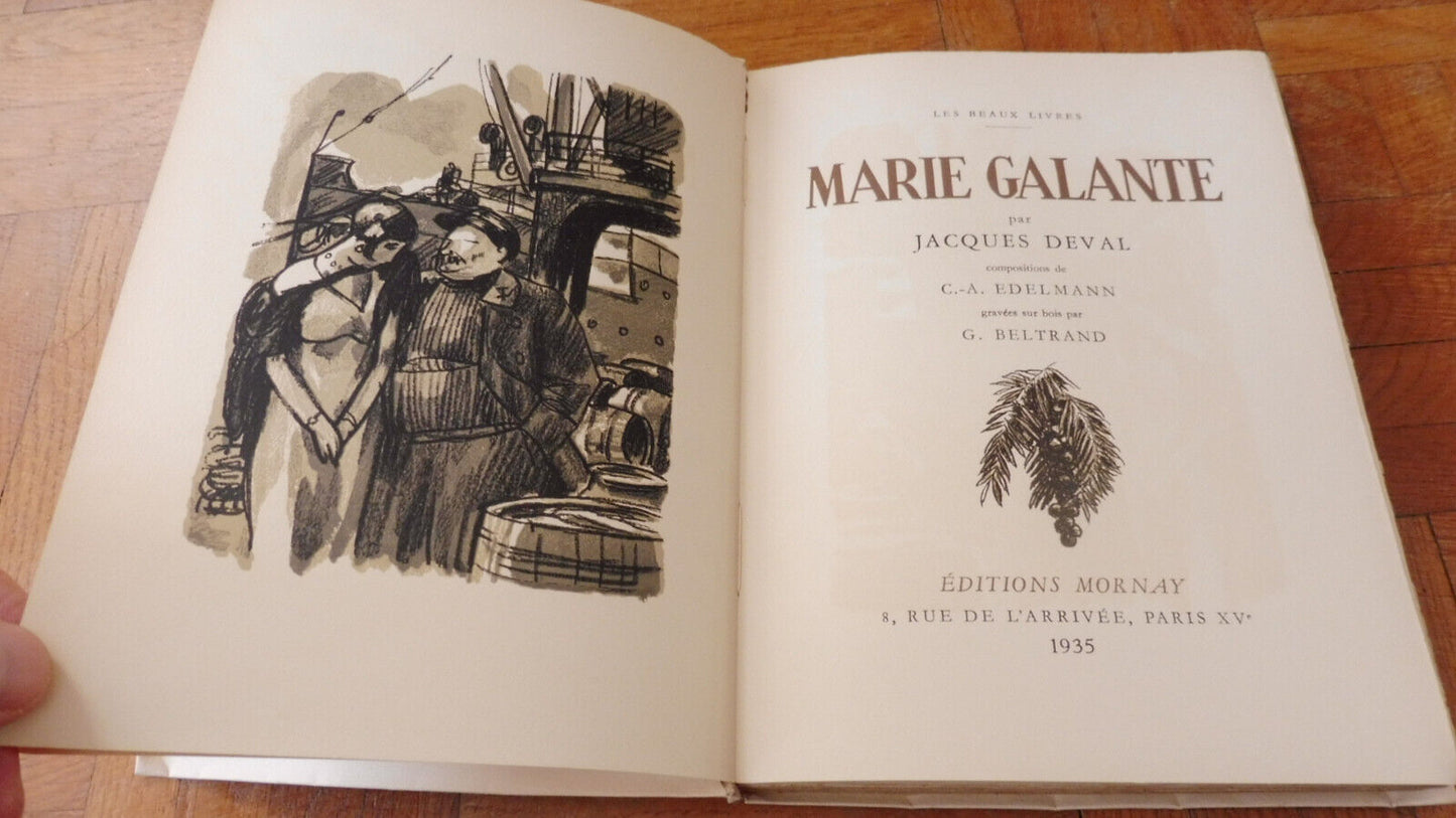 Marie galante (Jacques Deval) 1935 illus. Edelmann VELIN