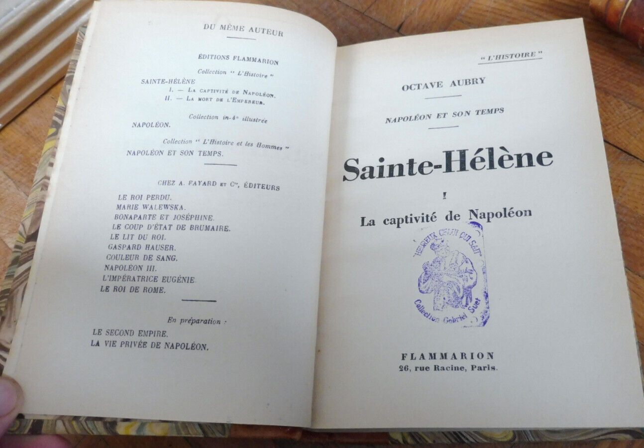 Sainte-Hélène (Octave Aubry) 1939 2/2 NAPOLEON