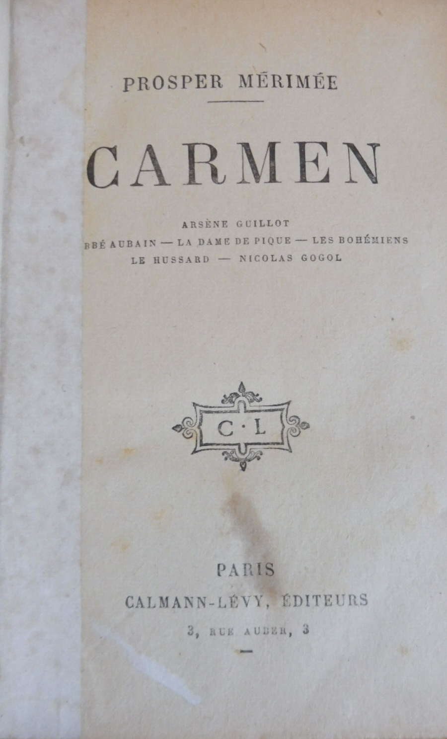 Carmen (Prosper Mérimée) 1918