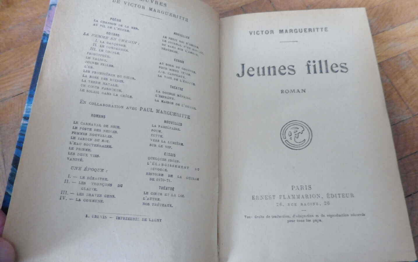 Jeunes filles (Victor Margueritte) 1925