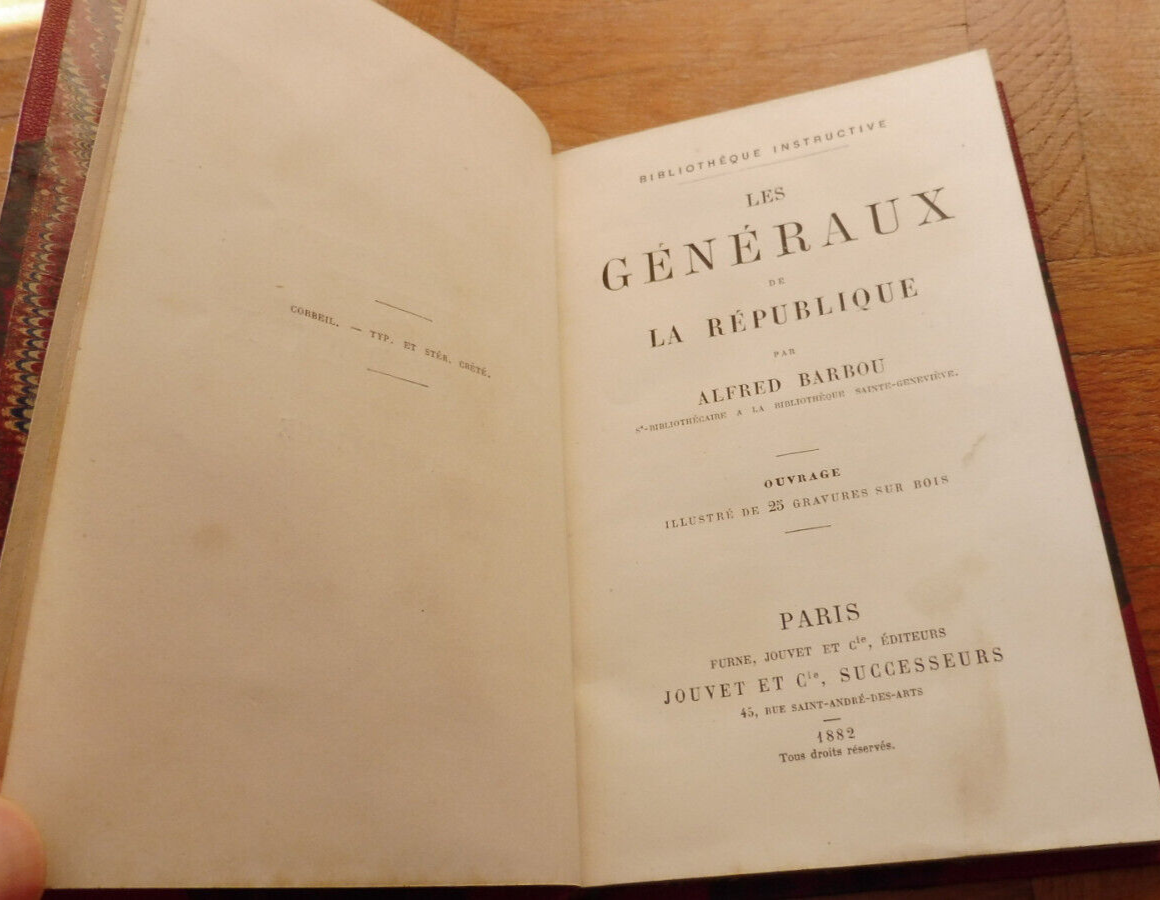 Les Généraux de la République (A. Barbou) 1882