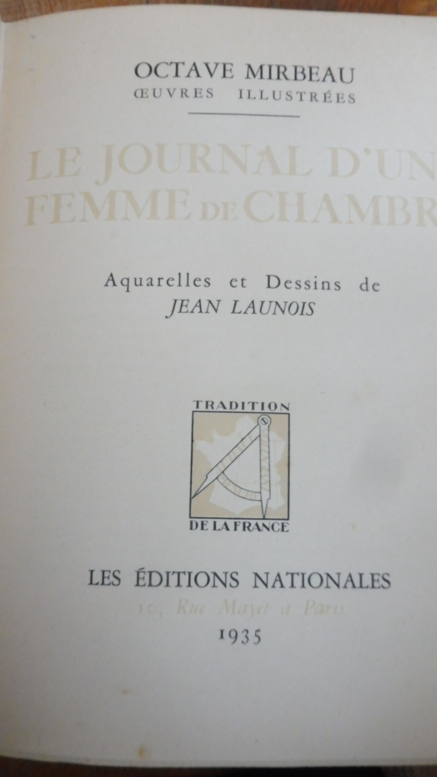 Le Journal d'une femme de chambre (Mirbeau) 1935 illus. Launois