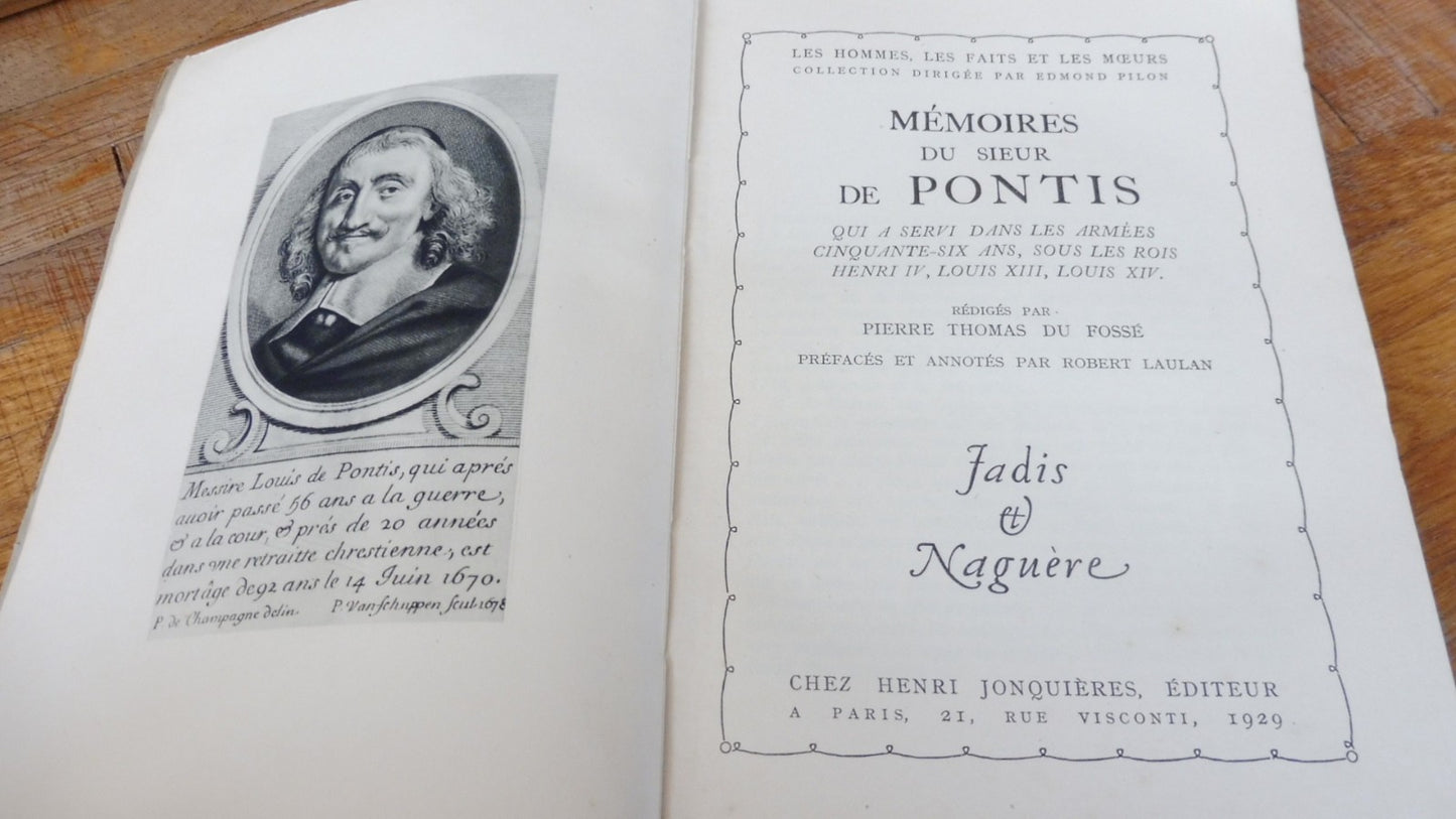 Mémoires de Monsieur de Pontis, maréchal de bataille 1929