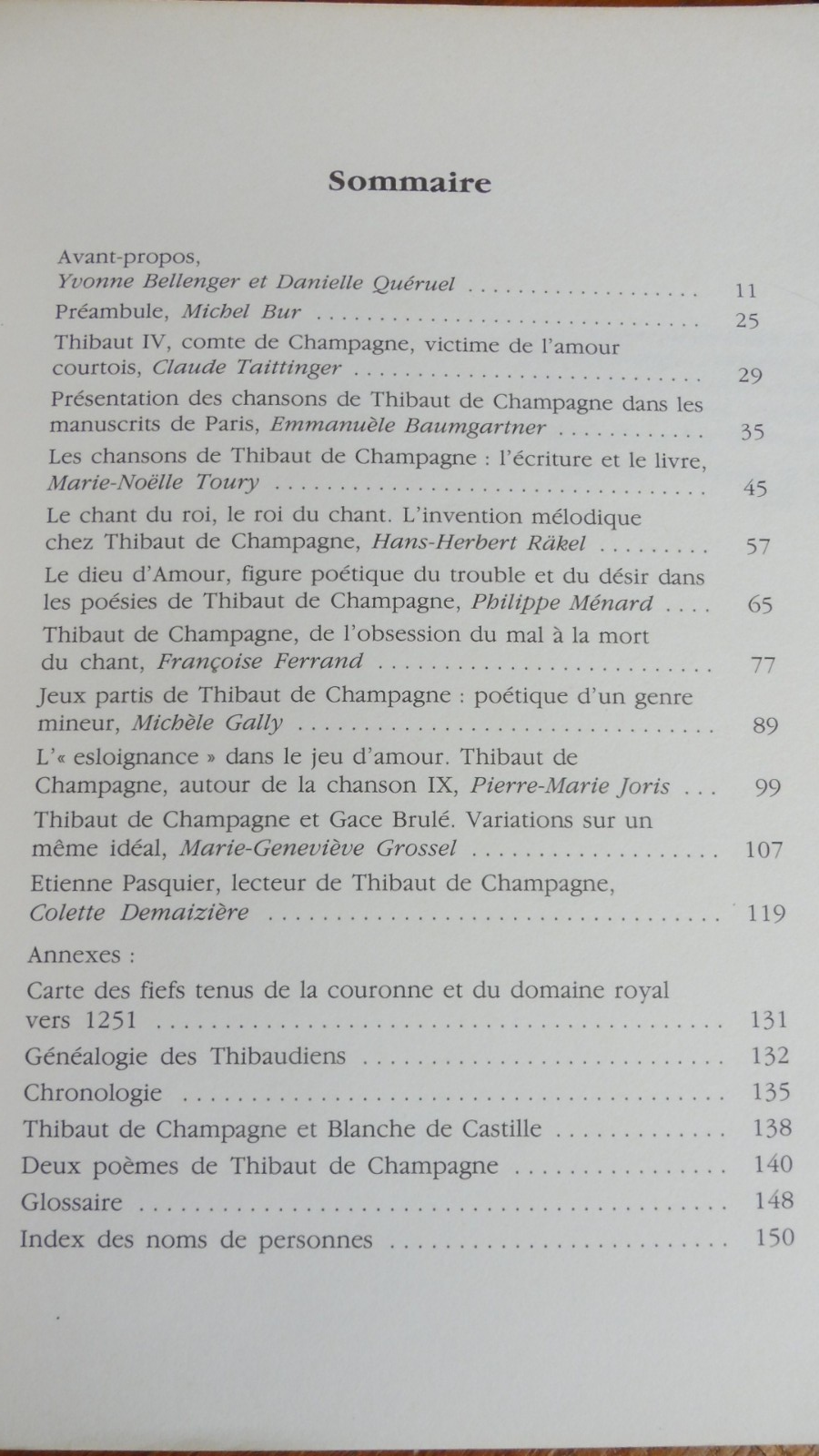 Thibaut de Champagne (Y. Bellenger et D. Quéruel dir.) 1987