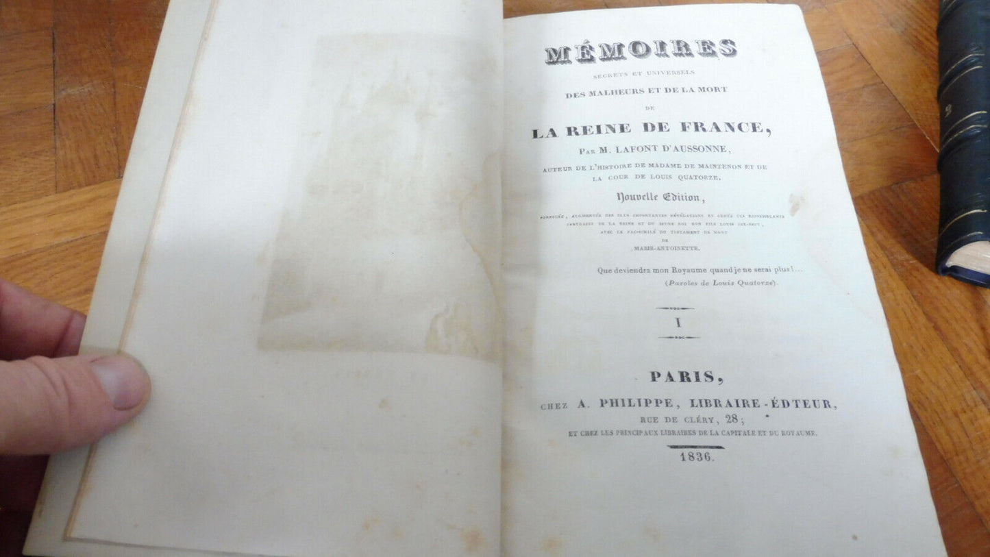 Mémoires de la Reine de France (Lafont d'Aussonne) 1836 2/2