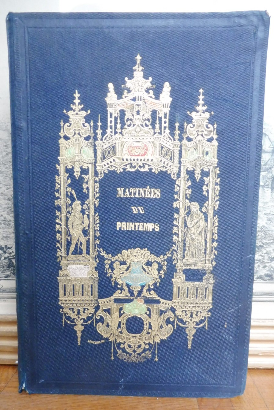 Matinées du printemps (Champagnac) 1847 RELIURE ROMANTIQUE