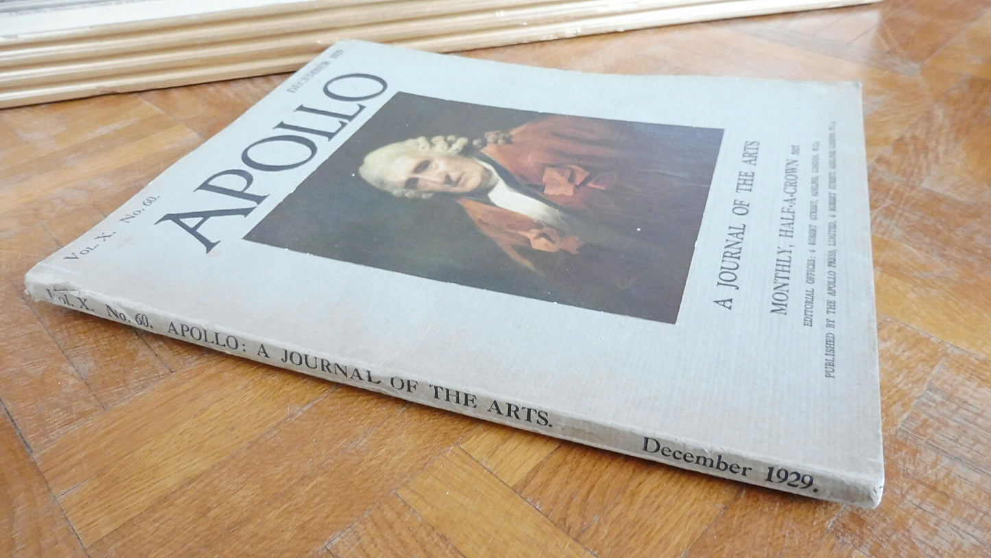 Apollo. A journal of the arts. Vol. X. N°60 Décembre 1929