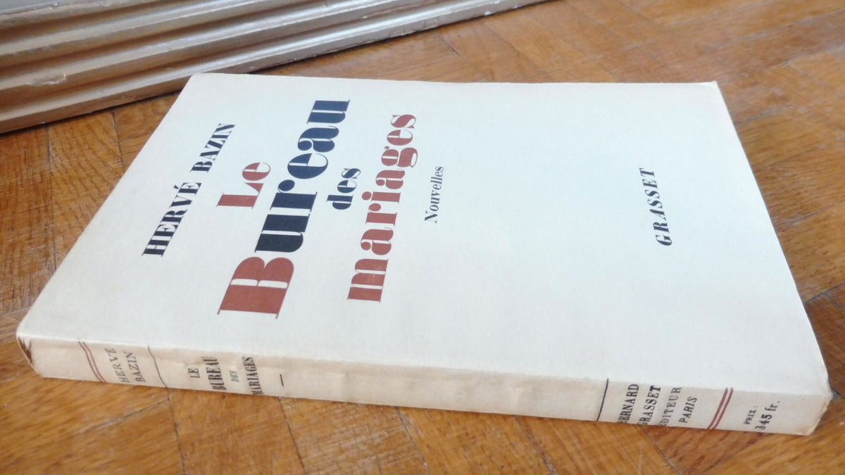 Le Bureau des mariages (Hervé Bazin) 1951 EO ENVOI