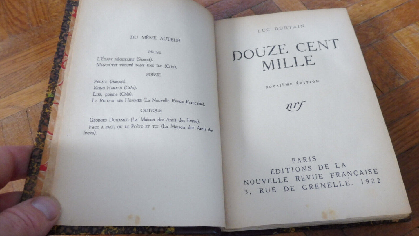 Douze cent mille (Luc Durtain) 1922