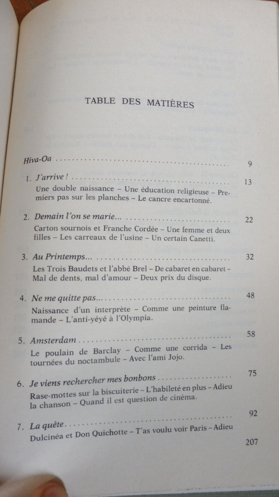 Jacques Brel va bien. Il dort aux Marquises (P. Berruer) 1983