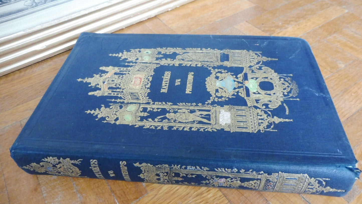 Matinées du printemps (Champagnac) 1847 RELIURE ROMANTIQUE