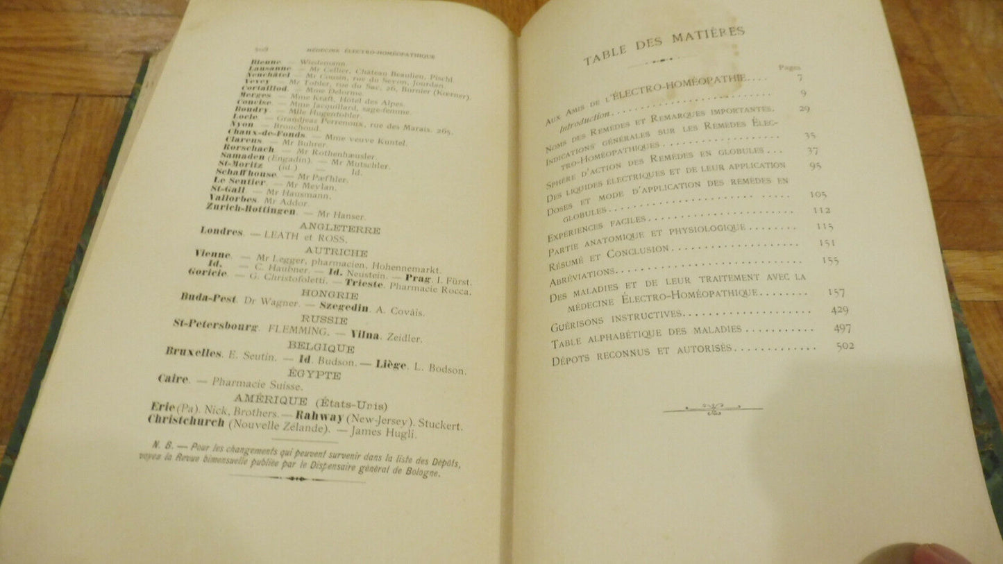 Médecine électro-homéopathique (Comte César Mattei) 1883