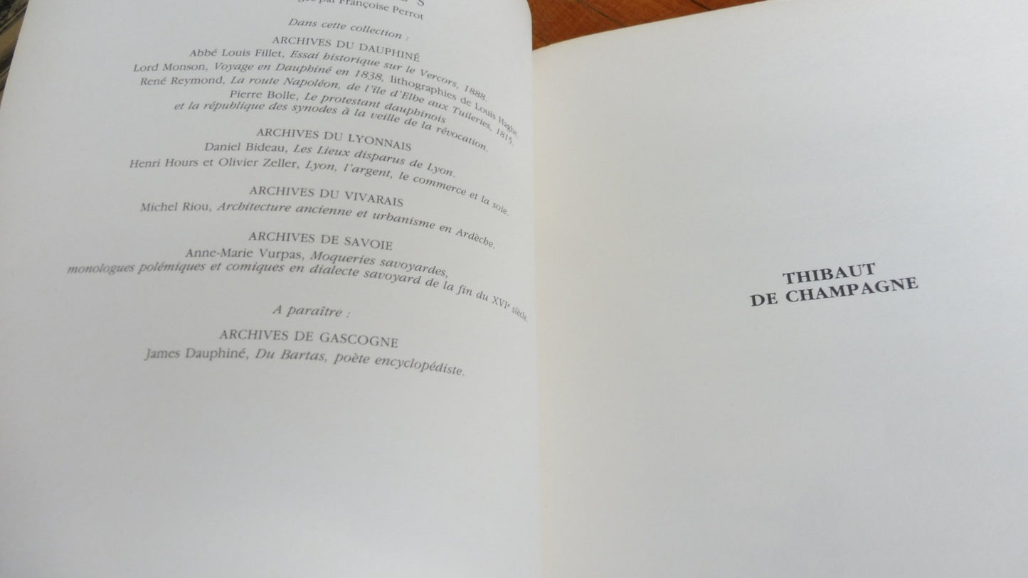 Thibaut de Champagne (Y. Bellenger et D. Quéruel dir.) 1987
