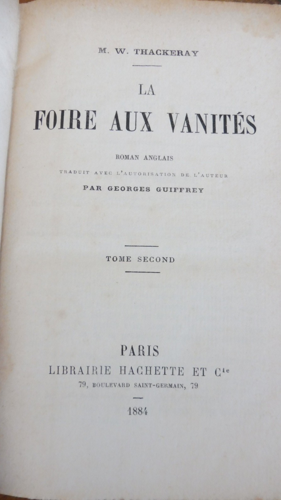 La Foire aux vanités (Thackeray) 1884 2/2