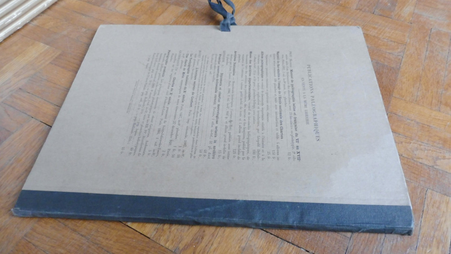 Nouveau recueil de fac-similés d'écriture (Maurice Prou) 1896 PALEOGRAPHIE