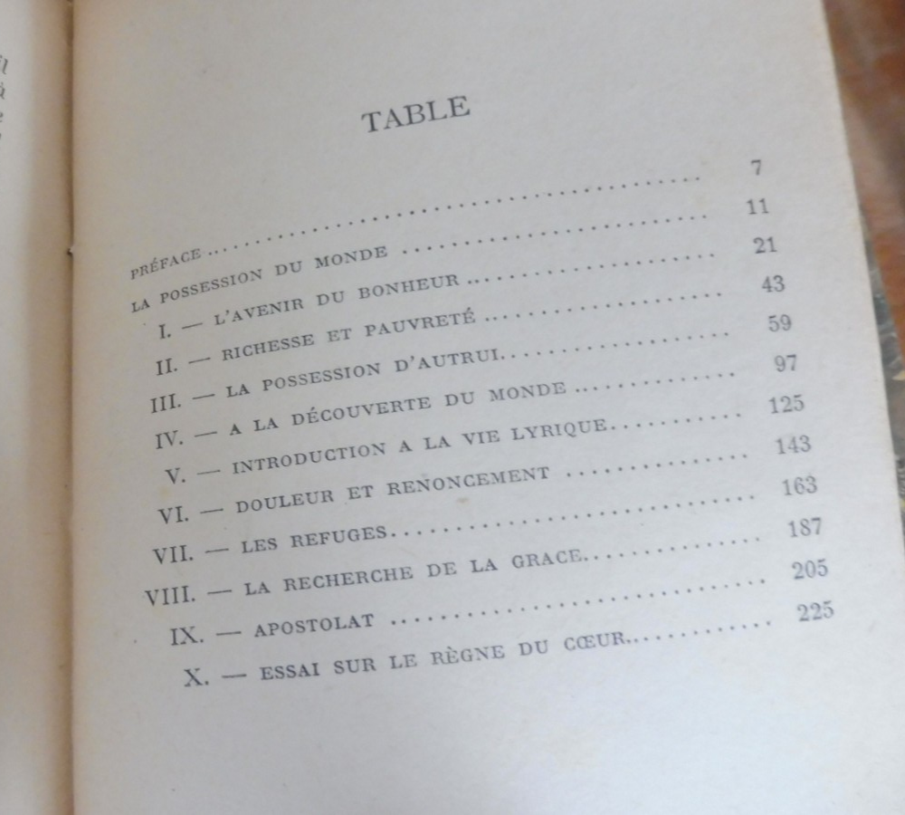 La Possession du monde (Georges Duhamel) 1945