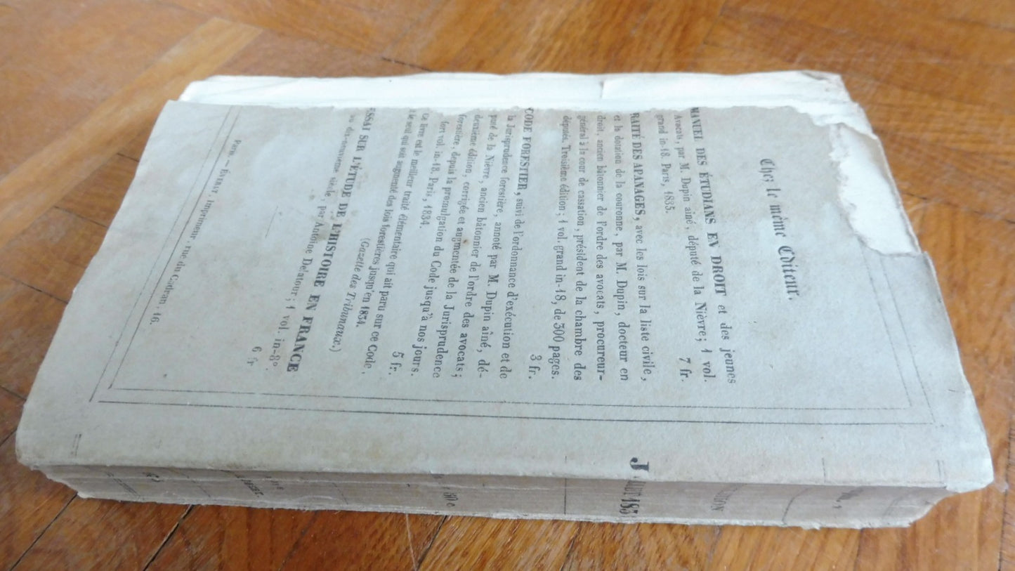 Révolution de juillet 1830. Son caractère légal et politique (Dupin) 1835