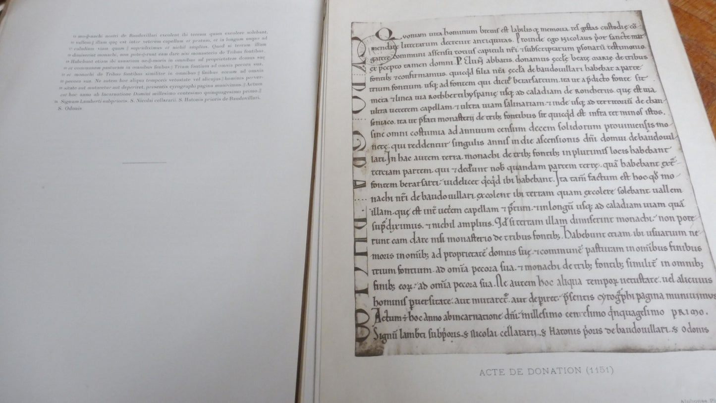 Nouveau recueil de fac-similés d'écriture (Maurice Prou) 1896 PALEOGRAPHIE