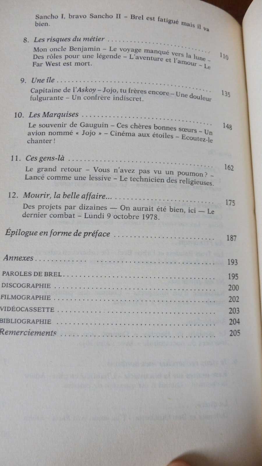 Jacques Brel va bien. Il dort aux Marquises (P. Berruer) 1983