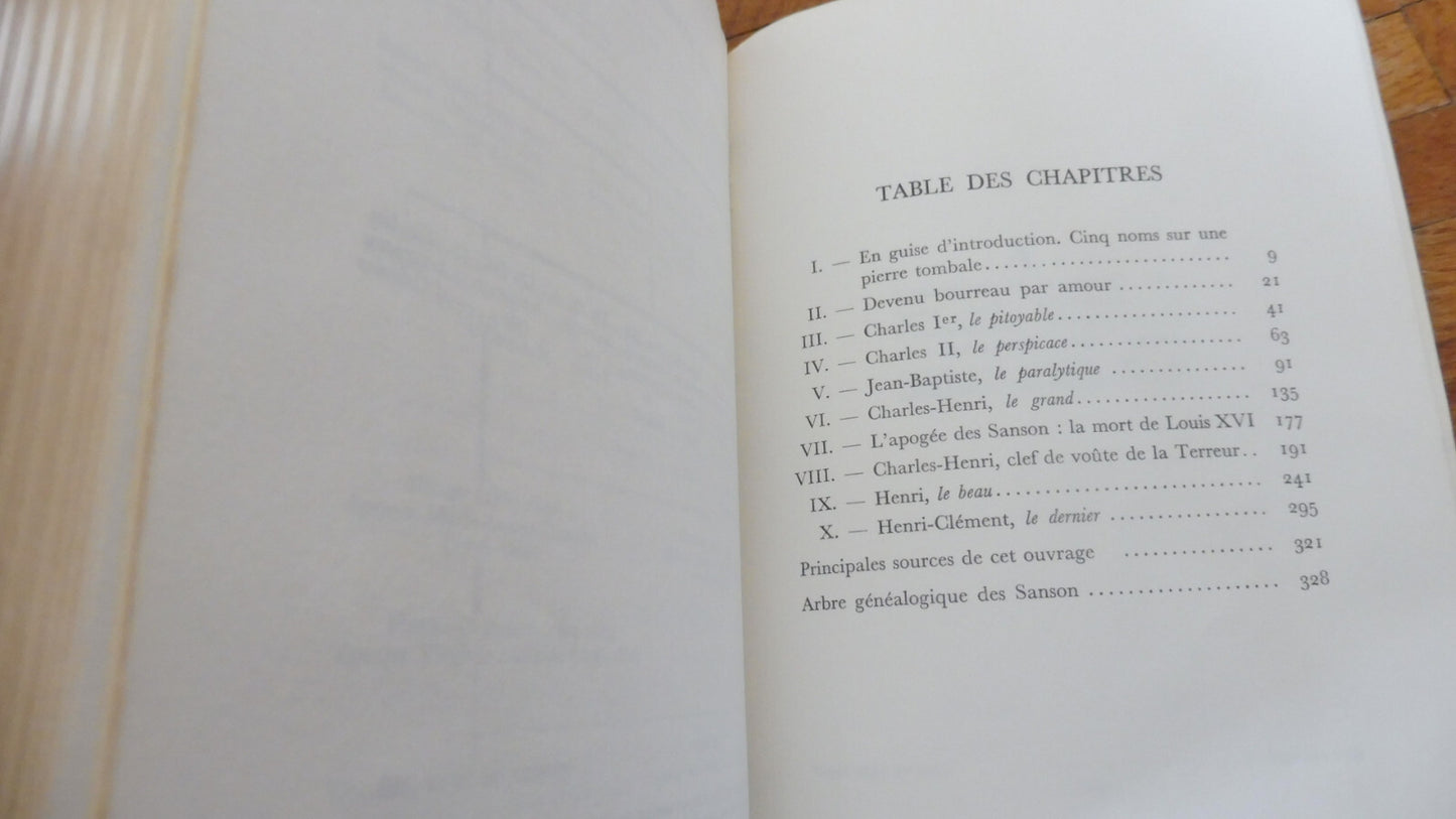 Les Sanson. Bourreaux de père en fils (Robert Christophe) 1960 ENVOI