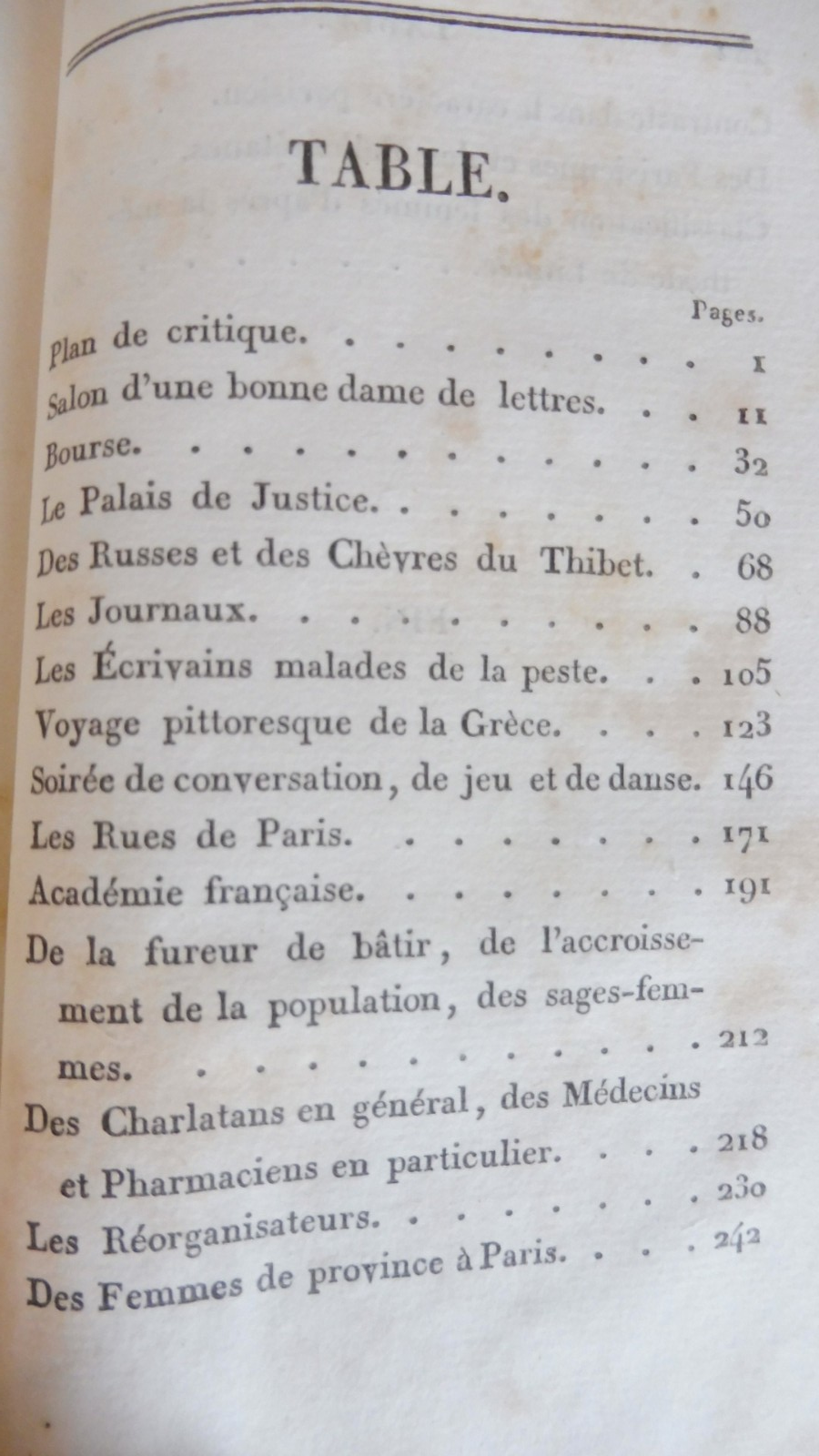 Tablette parisiennes (M. Santo-Domingo) 1826