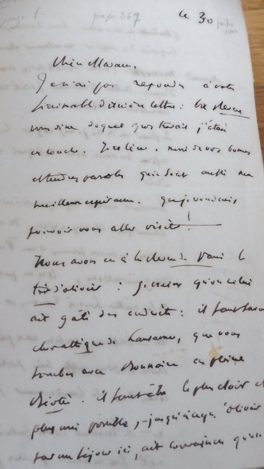 Correspondance de Sainte-Beuve avec M. et Me. Olivier 1904 + LETTRE EO